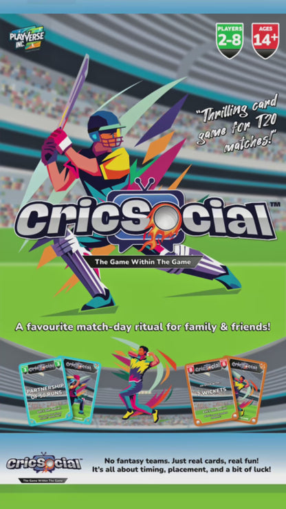 CricSocial™ – The Ultimate Cricket-Based Card Game